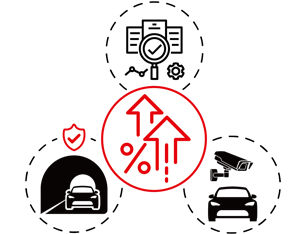 通行路段績效評量示意