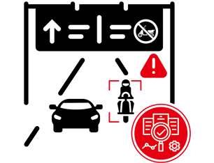 違規行為監測示意